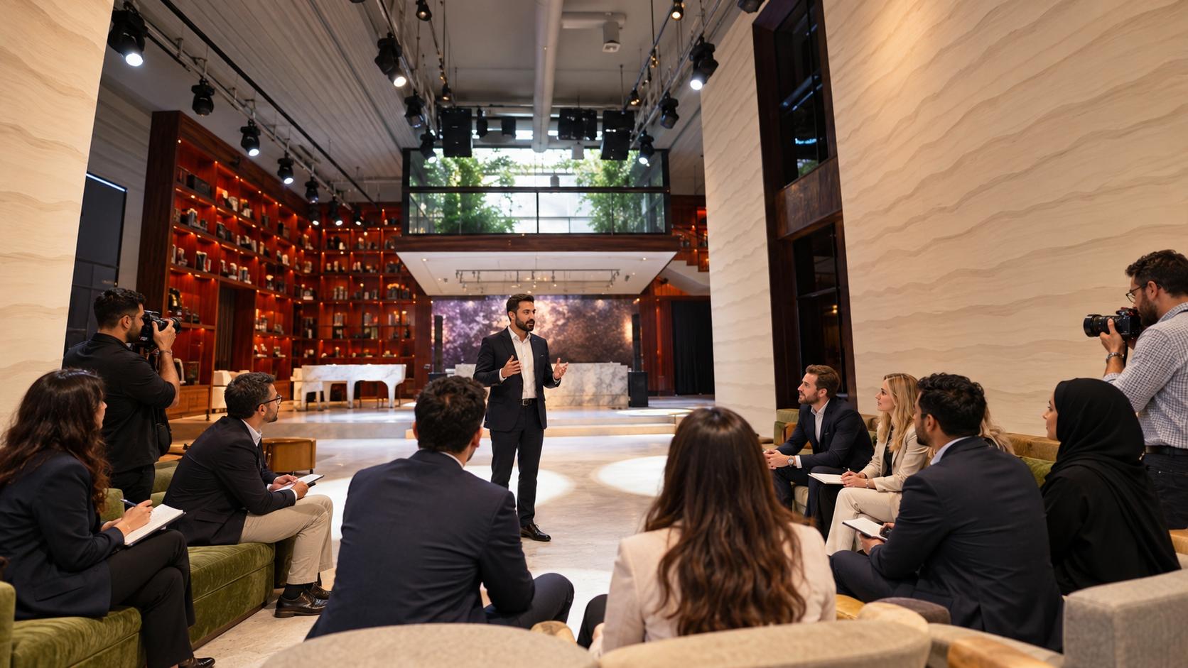 Private Press Briefings in Dubai at Someone’s House