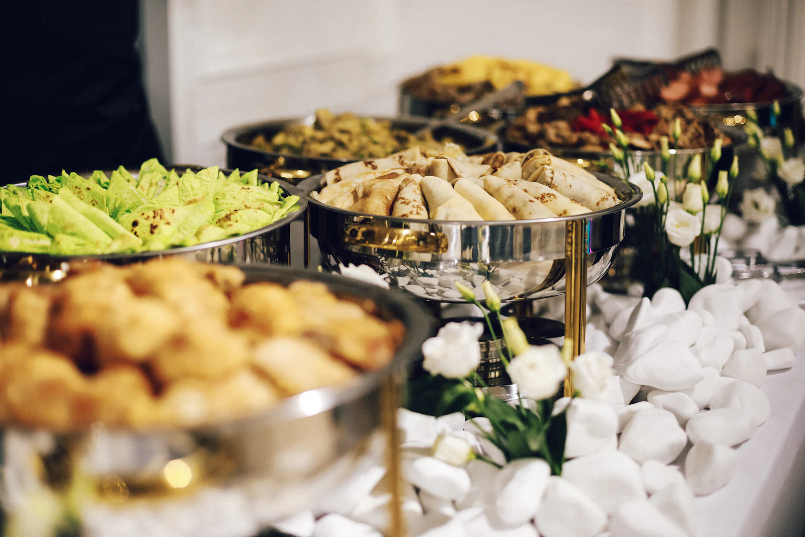 Catering buffet setup at an event in Dubai Catering buffet setup at an event in Dubai